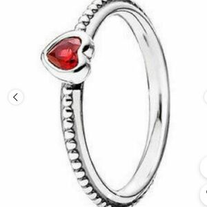 Pandora Red Heart Ring